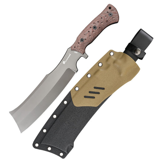 Bison Machete Fixed Blade Knife Flaxen G10 (8.07'' DC53) D-325