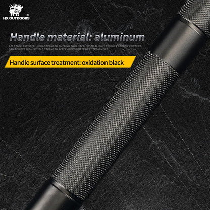 Shovel Kit w/ Hoe, Saw, Flint, & Lamp Aluminum Alloy Handle (31.81'' 440 Stainless Steel Head) GBC-59BD